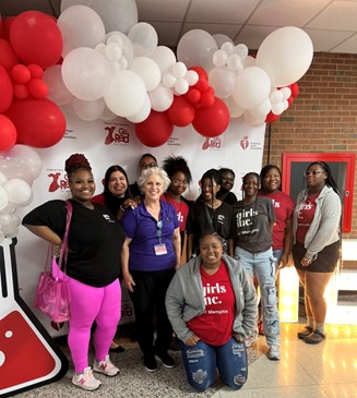 Kathy Buckman Gibson at the American Heart Association’s 3rd Annual STEM Goes Red for Girls event at the Herff College of Engineering at the University of Memphis in May 2024. 