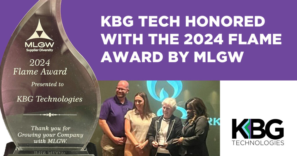 KBG Technologies Honored with the 2024 Flame Award by Memphis Light, Gas & Water